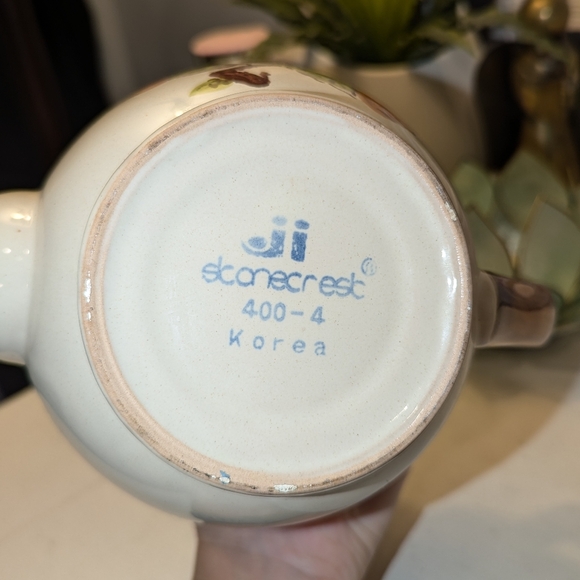 Stonecrest Tea Pot Orchard 510 Floral Design Stoneware/Vintage - Picture 7 of 7